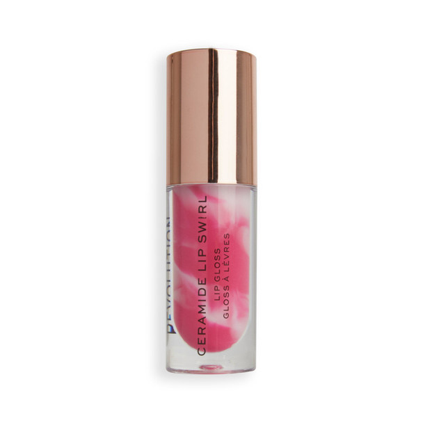 Makeup Revolution Ceramide Swirl Lip Gloss Berry Pink