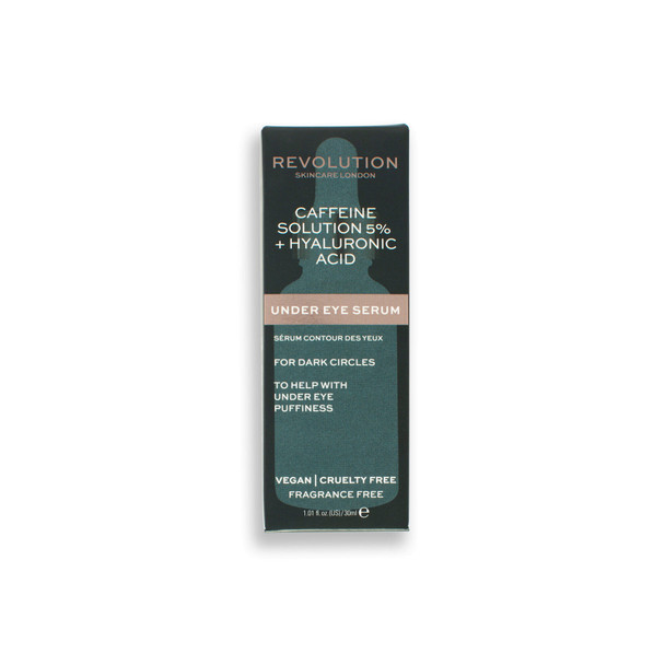 Revolution Skincare 5% Caffeine and Hyaluronic Acid Revitalising Under Eye Serum
30ml