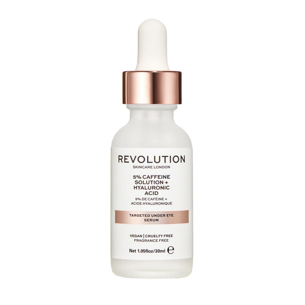 Revolution Skincare 5% Caffeine and Hyaluronic Acid Revitalising Under Eye Serum
30ml