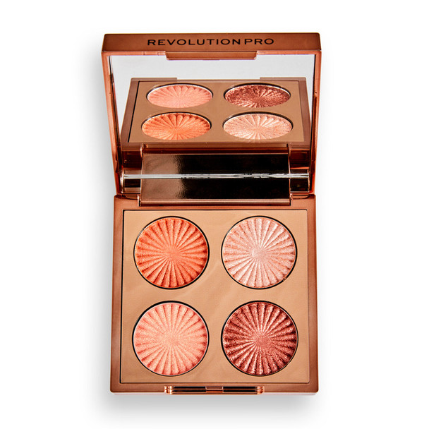 Revolution Pro Goddess Glow Eye Quad Golden Hour Eyeshadow Palette