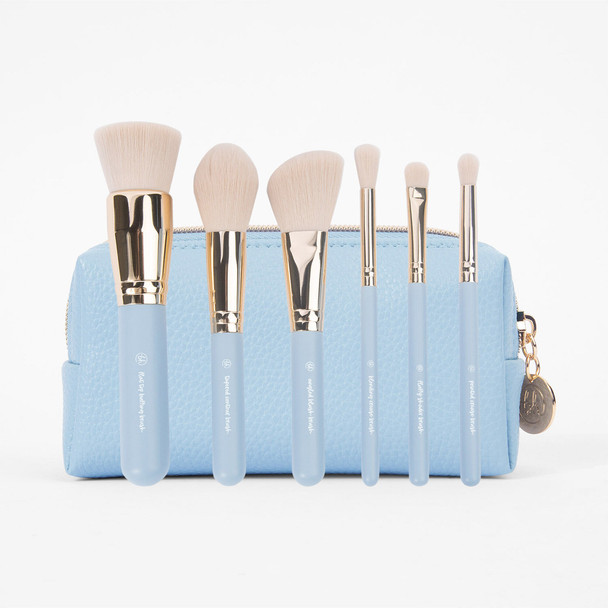 BH Travel Series: Escapade 6 Piece Mini Face & Eye Brush Set With Bag