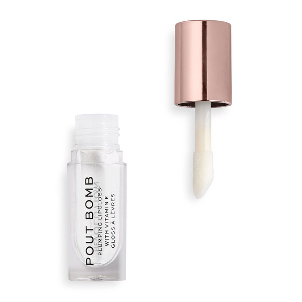 Revolution Pout Bomb Plumping Gloss Glaze Clear