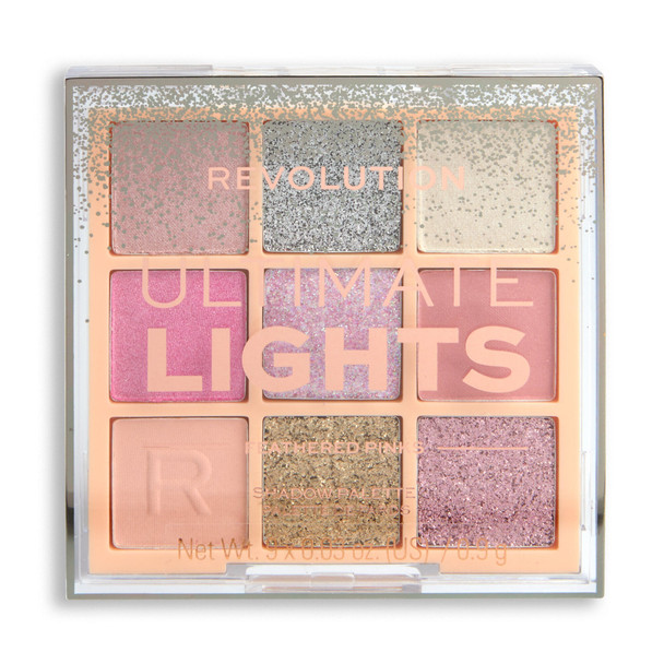 Makeup Revolution Ultimate Lights Eyeshadow Palette Feathered Pinks