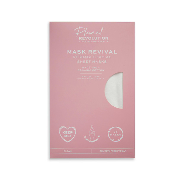 Planet Revolution Reusable Facial Sheet Masks
2 Pack
