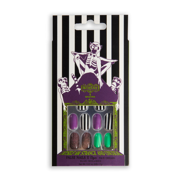 Beetlejuice x Makeup Revolution False Nails