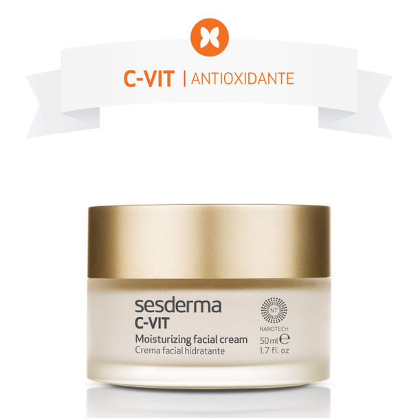 Sesderma C-VIT Moisturizing Facial Cream, 1.7 Fl Oz