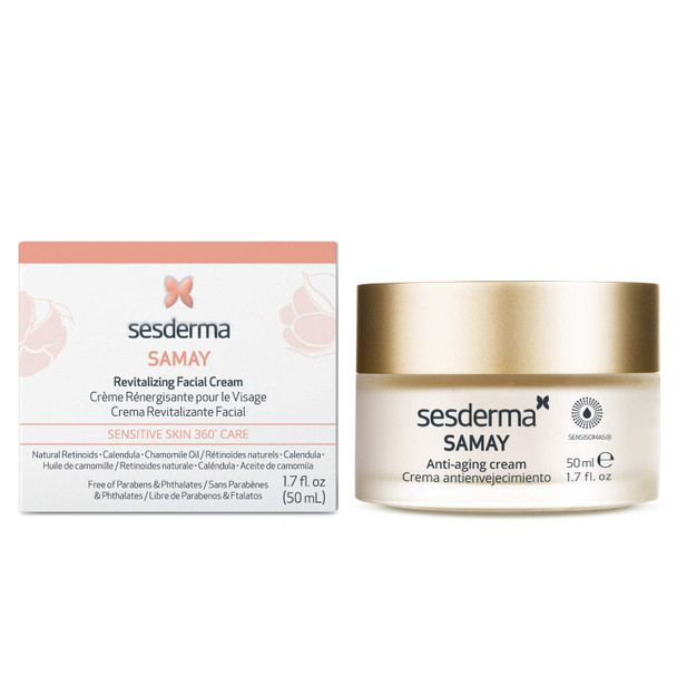 Sesderma Samay Revitalizing Facial Cream, 1.7 Fl Oz