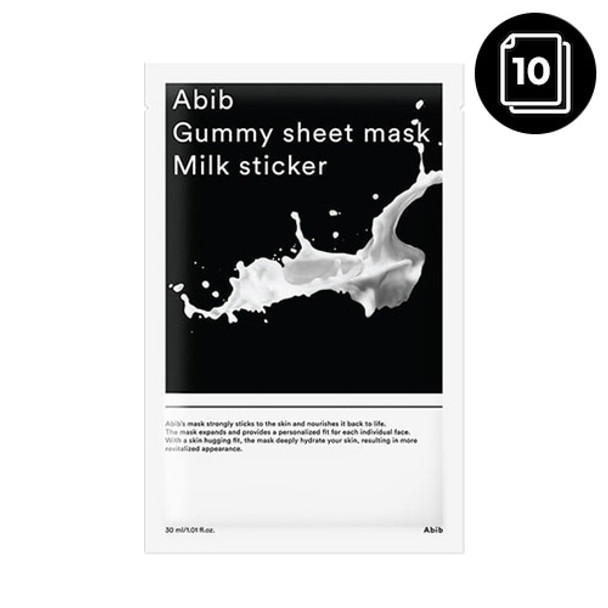 Abib Gummy Sheet Mask 10ea #Milk Sticker