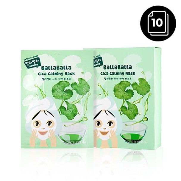 CELDERMA daily Balla Balla Cica Calming Mask 10ea CELDERMA daily Balla Balla Cica Calming Mask 10ea