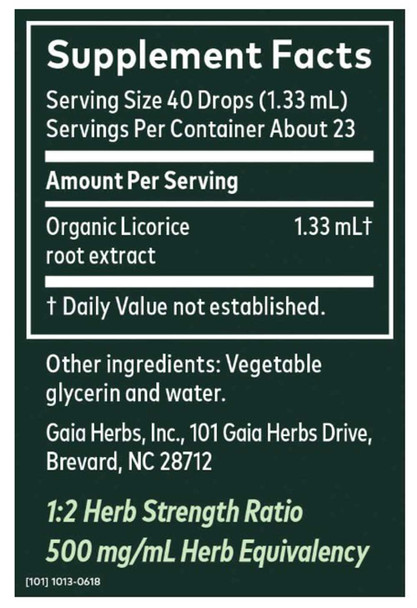 Gaia Herbs Licorice Root A/F