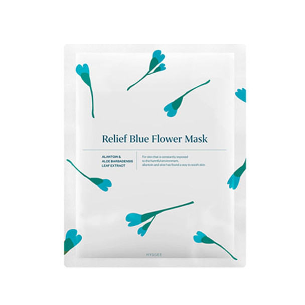 HYGGEE Relief Blue Flower Mask 35ml * 3ea HYGGEE Relief Blue Flower Mask 35ml * 3ea