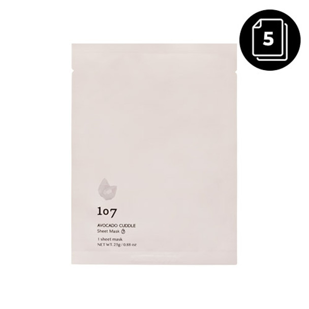 ONEOSEVEN Avocado Cuddle Sheet Mask 25g * 5ea