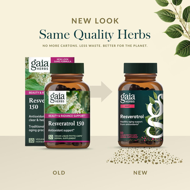 Gaia Herbs Resveratrol 150  50 Capsules