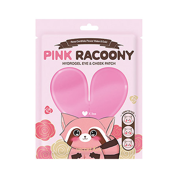 secretKey Pink Racoony Hydrogel Eye & Cheek Patch 3ea