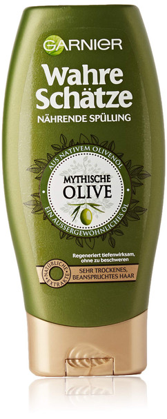 GARNIER True Treasures Conditioner for Intensive Hair Care / Regenerates Deeply Effective (Made of Virgin Olive Oil - for Very Dry, Stressed Hair - Paraben Free) 1 x 200 ml GARNIER True Treasures Conditioner for Intensive Hair Care / Regenerates Deeply Effective (Made of Virgin Olive Oil - for Very Dry, Stressed Hair - Paraben Free) 1 x 200 ml