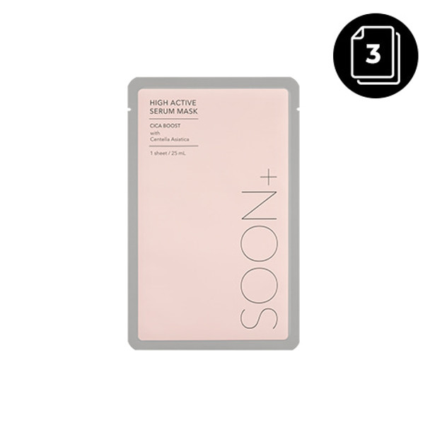 SOONPLUS High Active Serum Mask 25ml #Cica Boost * 3ea