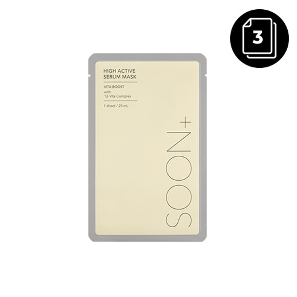 SOONPLUS High Active Serum Mask 25ml #Vita Boost * 3ea