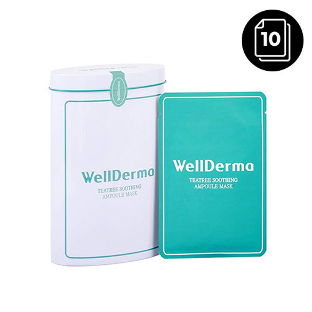 WellDerma Teatree Soothing Ampoule Mask 10ea (Case)