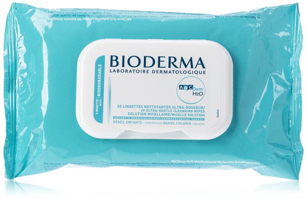 Bioderma - ABCDerm H2O - Biodegradable Wipes