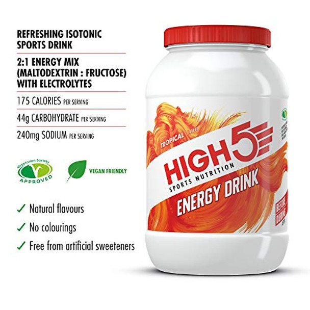 High 5 Energy Drink 2.2kg Tropical High 5 Energy Drink 2.2kg Tropical