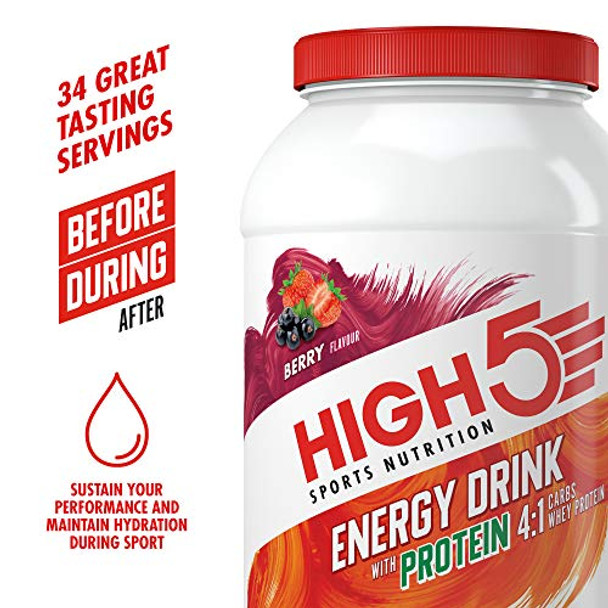 High 5 Energy Drink With Protein Berry 1.6kg