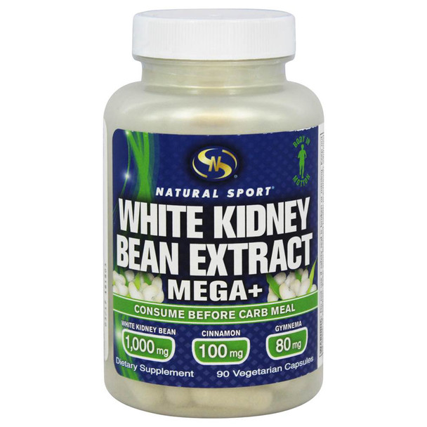 White Kidney Bean Extract Mega+ 90 Vcaps By Natural Sport