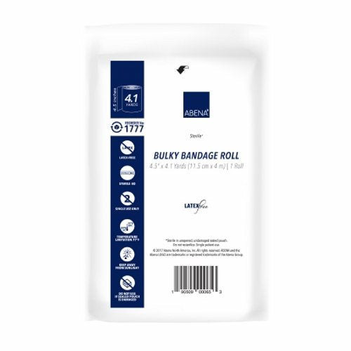 Fluff Bandage Roll Abena Gauze 6-Ply 4-1/2 Inch X 4-1/10 Yard Roll Shape Sterile Case of 100 By Abena