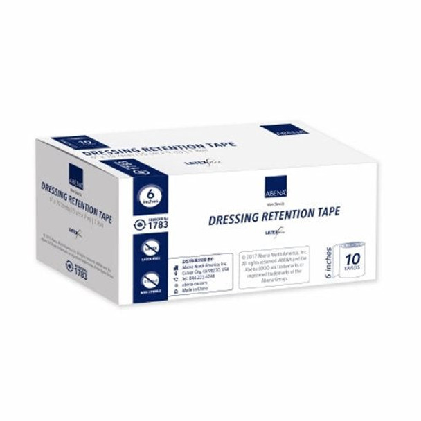 Dressing Retention Tape Abena Skin Friendly Nonwoven 6 Inch X 10 Yard White NonSterile Case of 12 By Abena