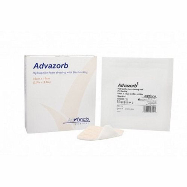 Foam Dressing Advazorb 6 X 6 Inch Square Non-Adhesive without Border Sterile 12 Count By Advazorb