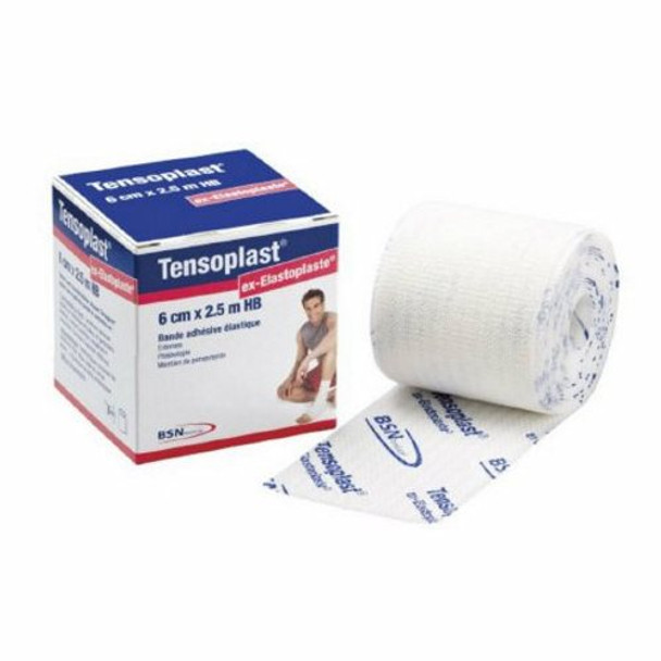 Elastic Adhesive Bandage Tensoplast 2 Inch X 5 Yard Medium Compression No Closure White NonSterile White Case of 36 By Bsn-Jobst
