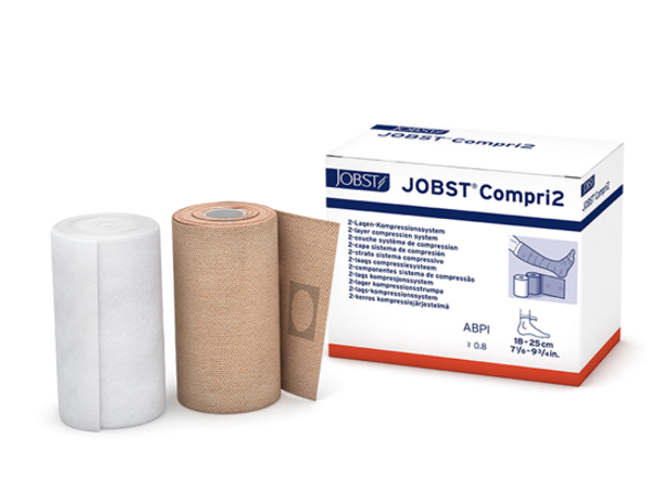 2 Layer Compression Bandage System JOBST Compri2 Lite 7-1/8 - 9-3/4 Inch Light Compression No Closu 1 Each By Bsn-Jobst