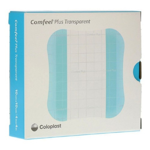 Hydrocolloid Dressing Comfeel Plus Transparent 4 X 4 Inch Square Sterile 10 Count By Coloplast