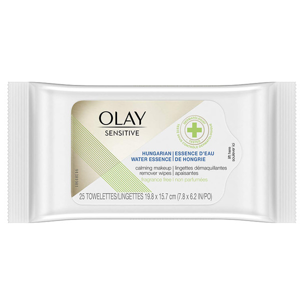 Olay Sensitive Hungarian Water Essence Calming Makeup Remover Wipes - 25ct, 25count