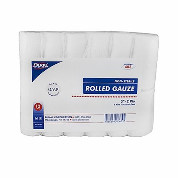 Conforming Bandage 3 Inch X 5 Yard NonSterile Case of 96 By Dukal