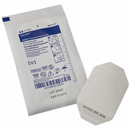 Transparent Film Dressing 2-3/8 x 2 3/4 Inch, 100 Bags By Kendall