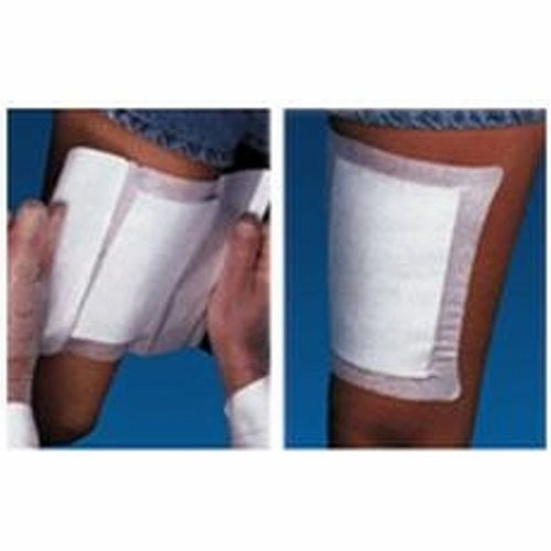 Adhesive Dressing WoundGard 6 X 8 Inch Gauze Rectangle White Sterile 30 Count By MPM Medical