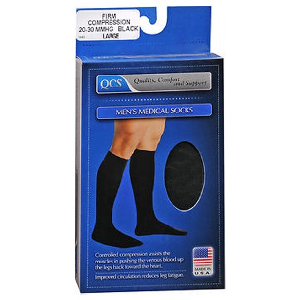 Scott Specialties Medical Legware Socks For Men 20-30 Black, kpp LARGE 1 each By Scott Specialties