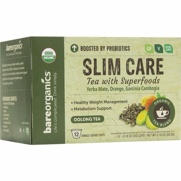 Slim Care Tea K-Cups 12 Count By Bare Organics