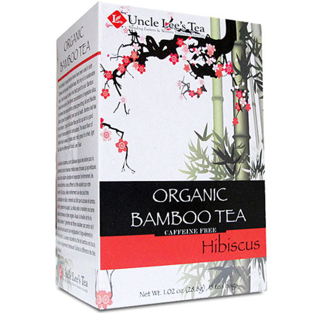 Organic Bamboo Tea Hibiscus 18 Bags By Uncle Lees Teas