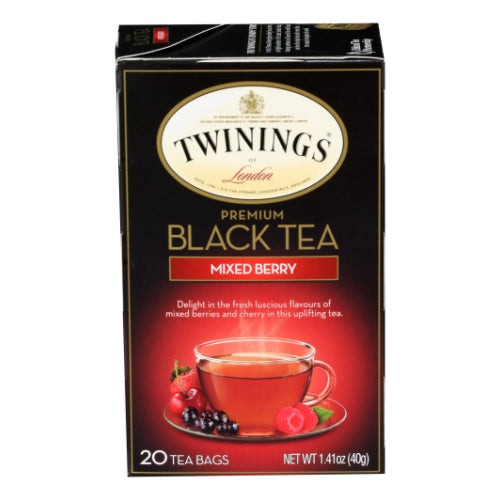 Mixed Berries Flavoured Black Bagged Tea 20 Bags (Case of 6) By Twinings Tea