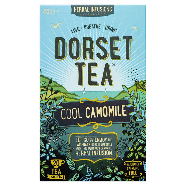 Dorset Tea Herbal Infusions Cool Camomile 20 Tea Sachets 40g