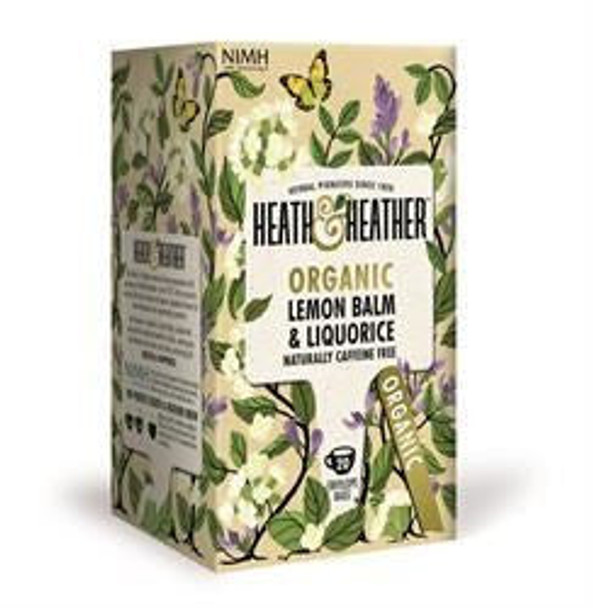 Heath & Heather Organic Lemon Balm & Liquorice 20 Bag Heath & Heather Organic Lemon Balm & Liquorice 20 Bag