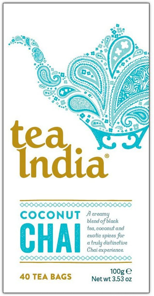 Tea India Coconut Chai 40 Tea Bags