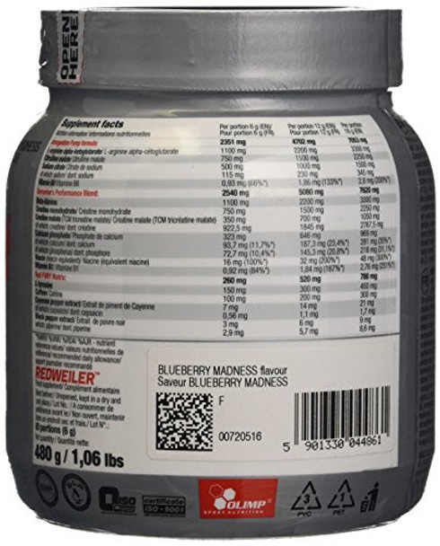 Olimp Sport Nutrition Redweiler 480g Blueberry Madness