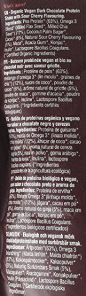 Liberto Organic Dark Chocolate Protein Shake with Sour Cherry Flavouring