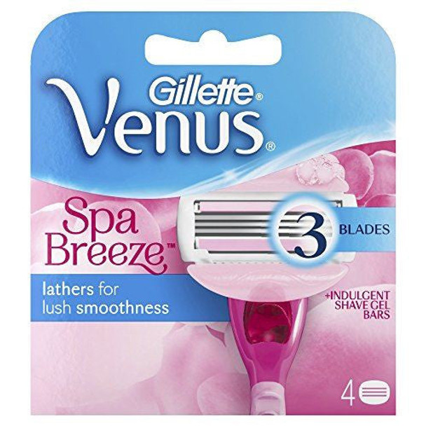 Gillette Venus Spa Breeze 2 in 1 Cartridges with Shave Gel Bars