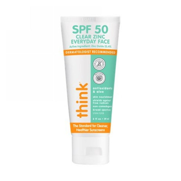 Clear Zinc Sunscreen Face SPF50 2 Oz By Thinkbaby