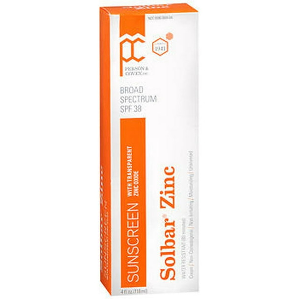 Solbar Zinc Sun Protection Cream With Spf 38 4 oz By Solbar