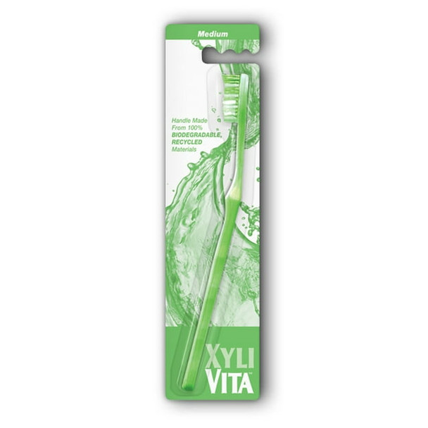 Key Lime Green Medium Toothbrush 1ea By Xylovita