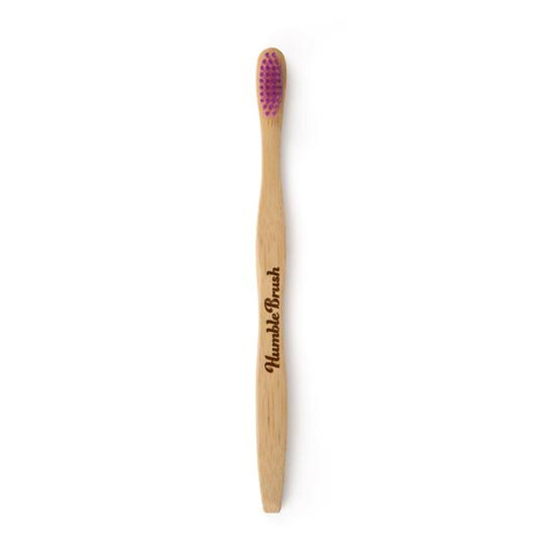 The Humble Co . Humble Brush Adults Purple Medium Toothbrush